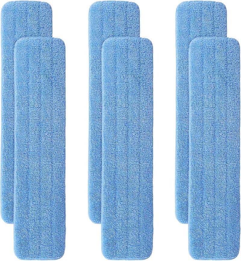 BeiLan 36" Microfiber Pad for Rubbermaid Commercial 36 Inch Mop Head - 6 Pack Replacement Wet & Dry Commercial Reusable Cleaning Mop Refills Fit for Any Microfiber Flat Mop System 36" - Image 1
